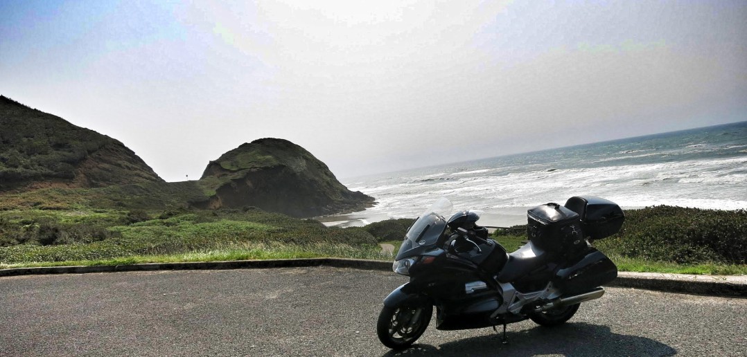 motorcycle coastline
