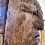 crazy horse wood carving